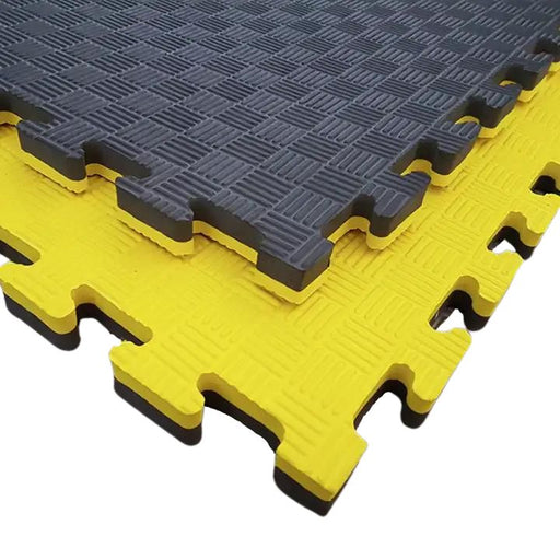 Tatami Profesional Puzzle Negro y Amarillo | Fitness Tech